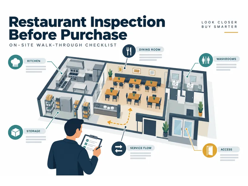 Inspection de restaurant avant achat : liste de vérification