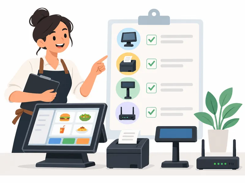 چک‌لیست سخت‌افزار صندوق رستوران